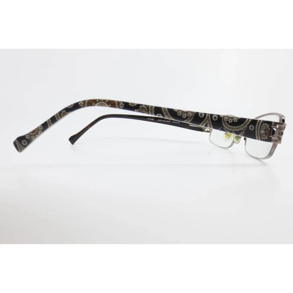 Vera Bradley VB 3030 Caffe Latte CAF Eyeglasses Paisley Tortoise 51-18-135
